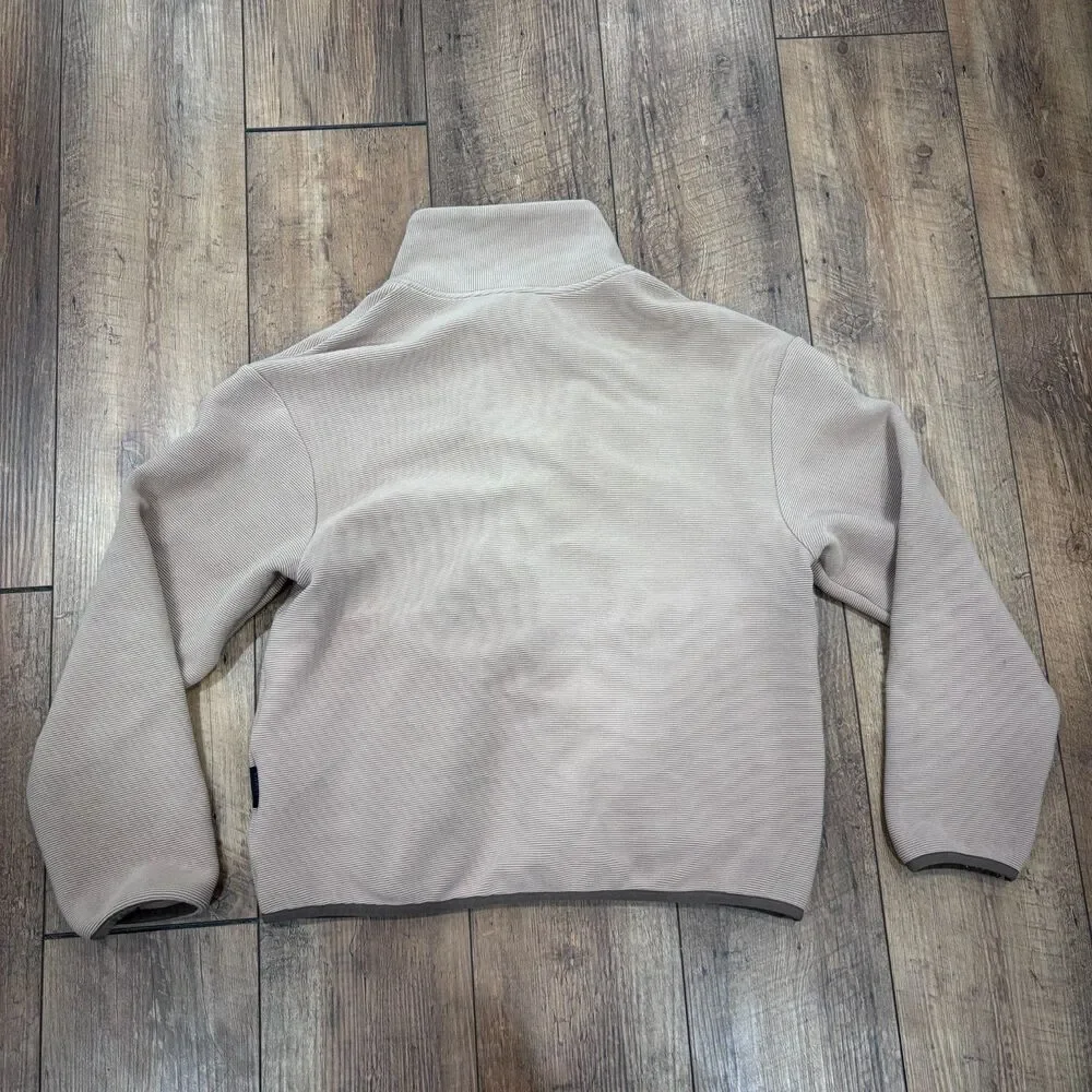 Varley Berendo Full Zip Thru Mock Collar Boxy Jacket in Portabella Size Small
